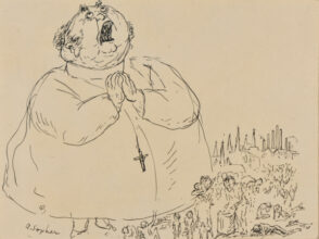 Drawing for the Book “Aaron Sopher” by Forbes Watson