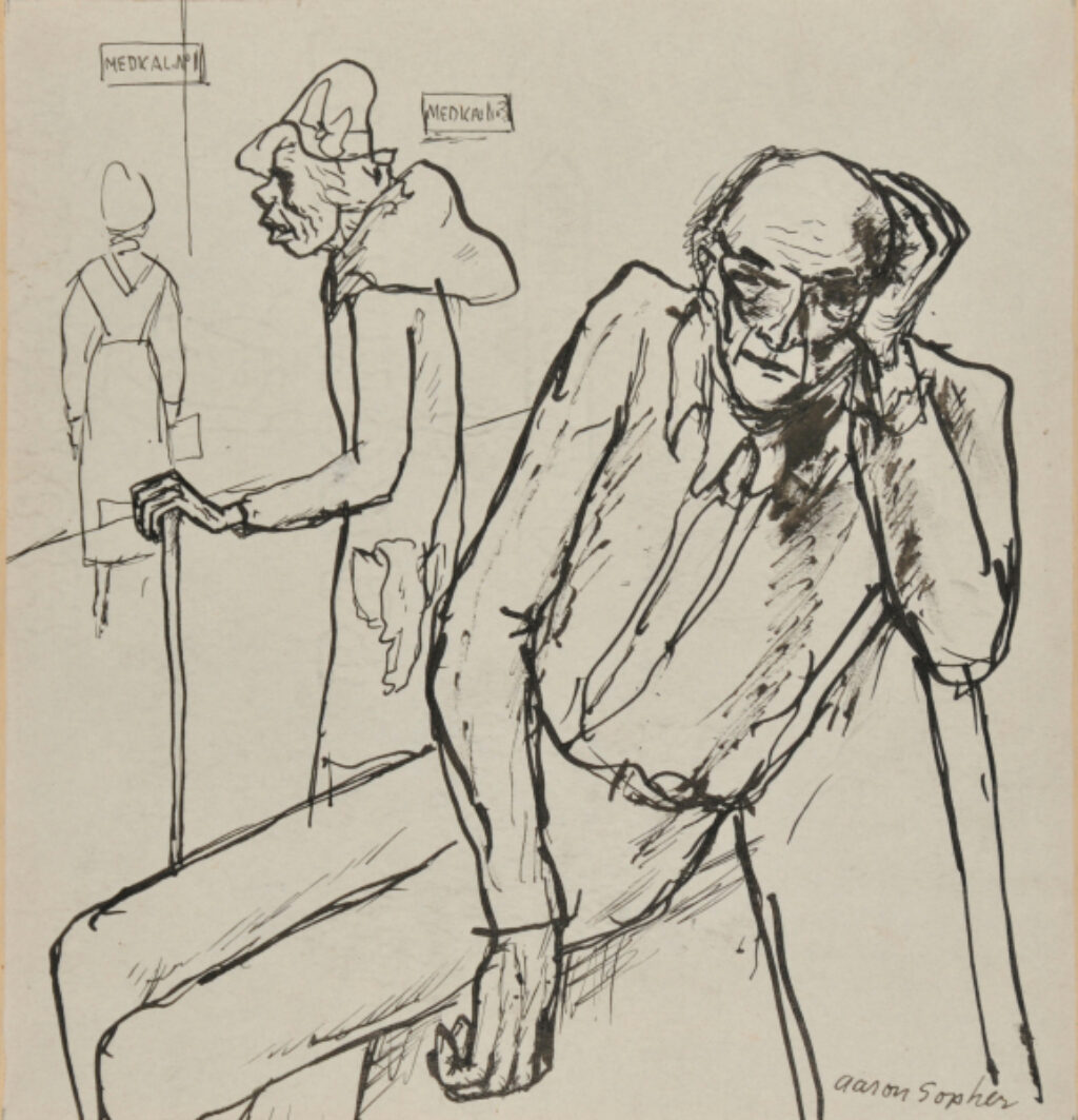 Drawing for the Book ‘Aaron Sopher’ by Forbes Watson