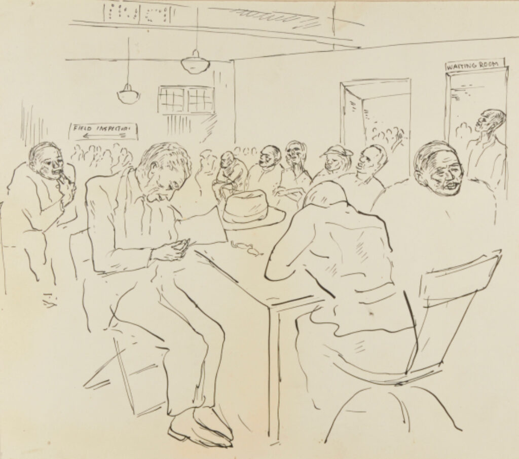 Drawing for the Book ‘Aaron Sopher’ by Forbes Watson