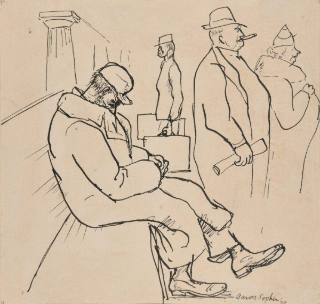 Drawing for the Book ‘Aaron Sopher’ by Forbes Watson