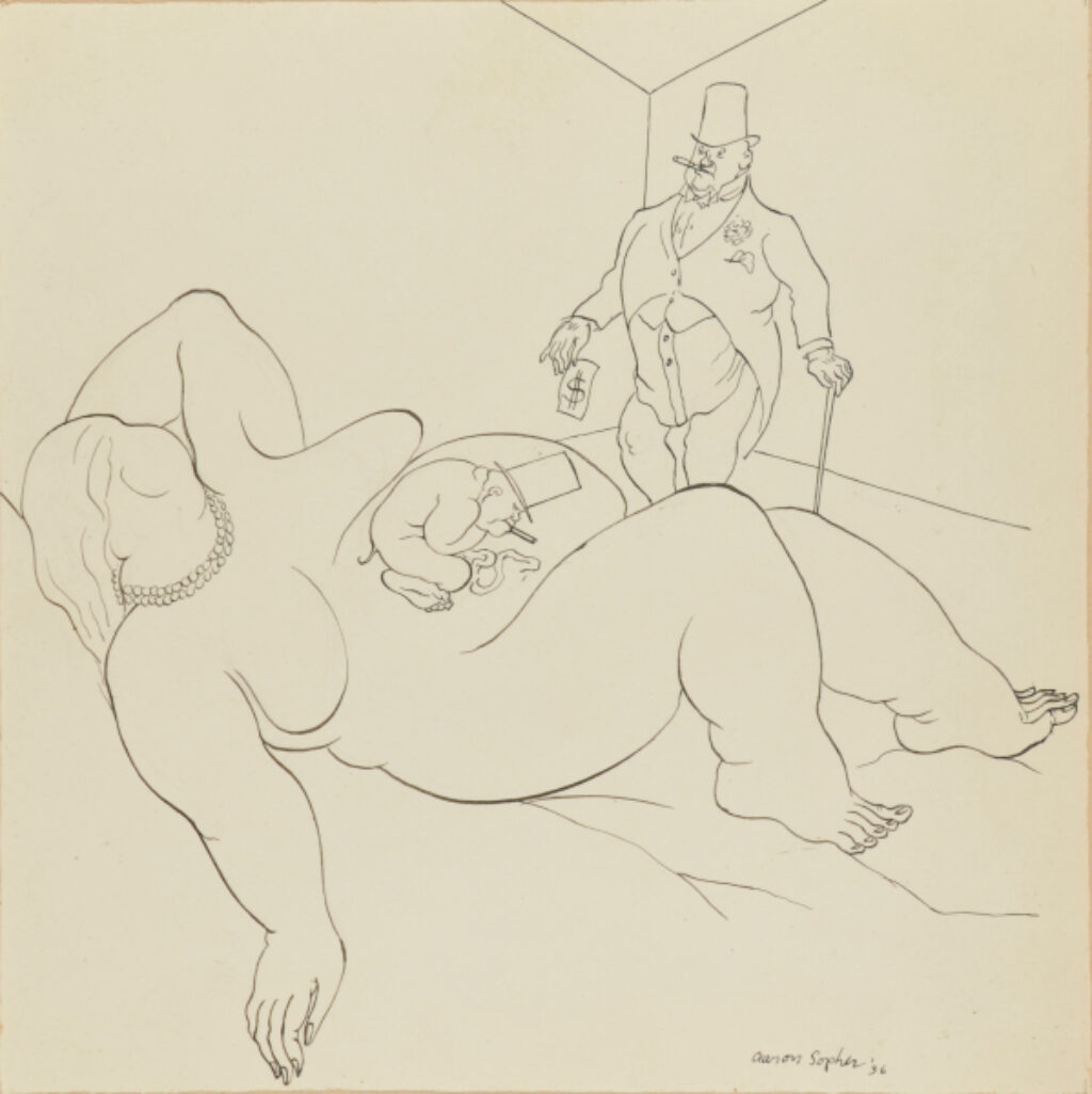 Drawing for the Book “Aaron Sopher” by Forbes Watson