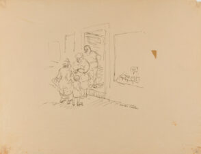 Talking in Front of a Store