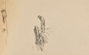 Man Standing at the Edge of a Dock