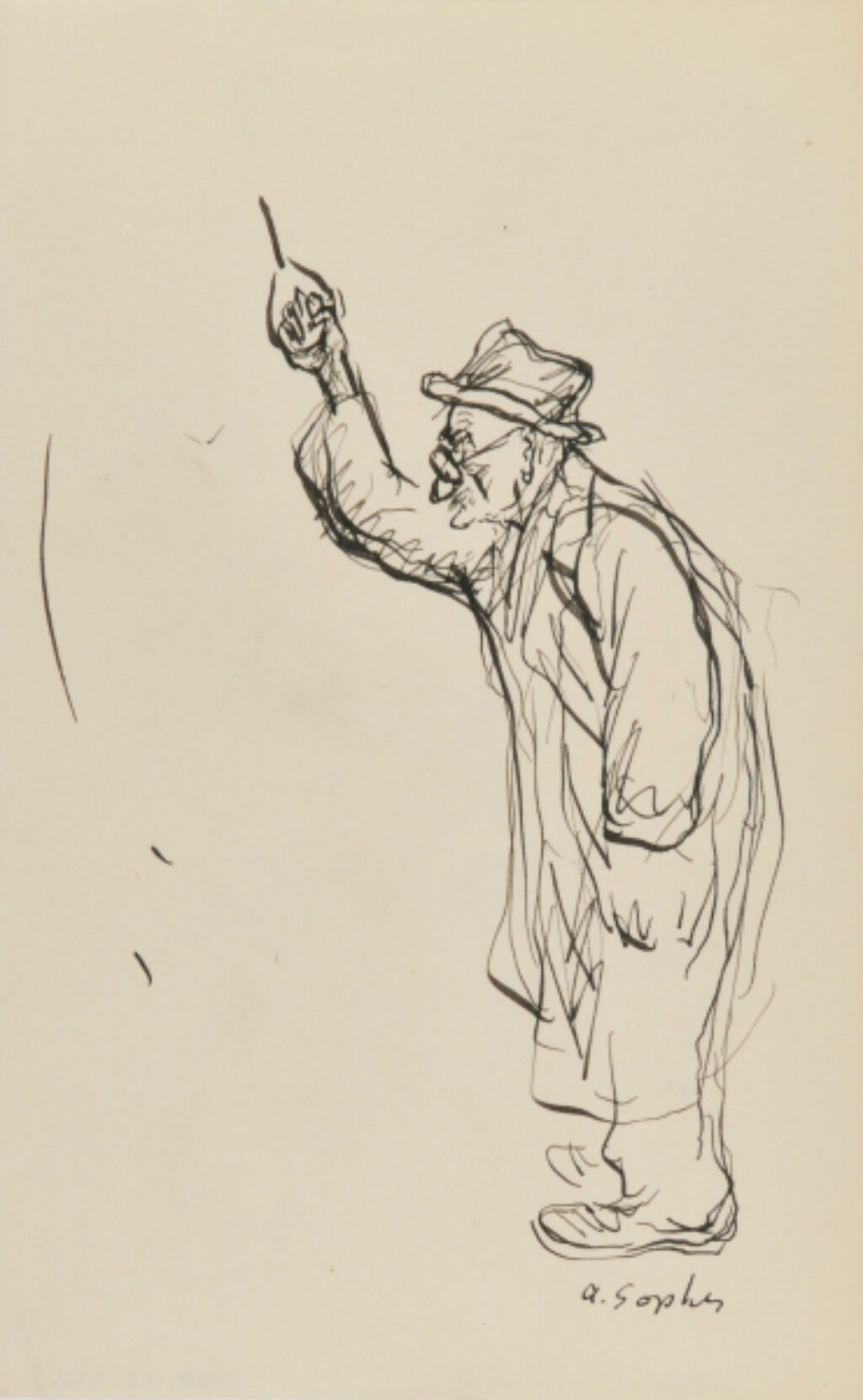 Old Man on the Trolley