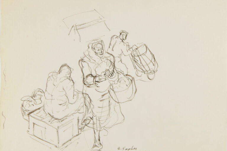 WOMAN CARRYING BASKET