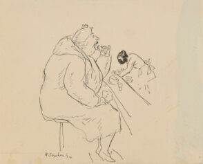 Woman Eating at the Bar