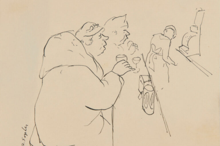 TWO WOMEN AT THE BAR
