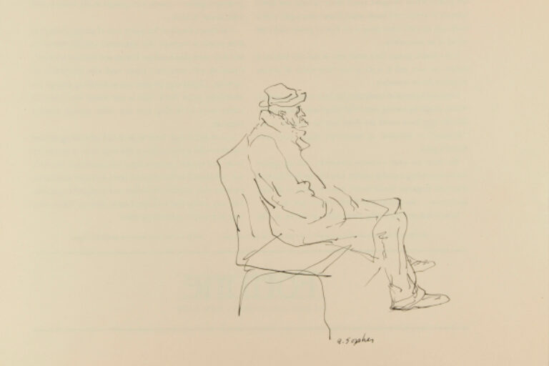 MAN SITTING