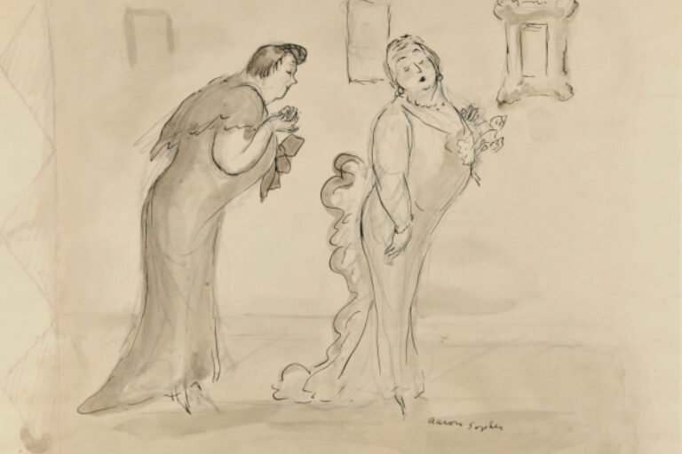 TWO WOMEN AT THE MUSEUM