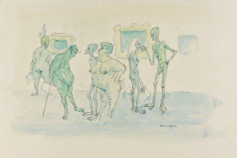 NUDE VISITORS AT THE MUSEUM