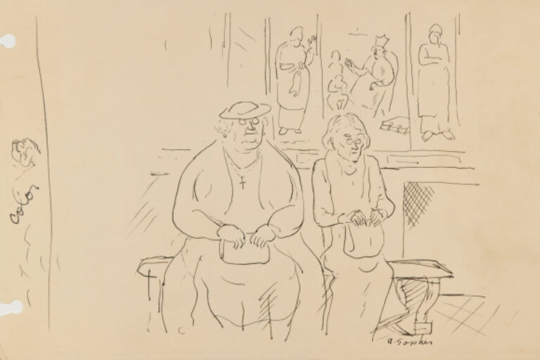 TWO WOMEN ON A BENCH