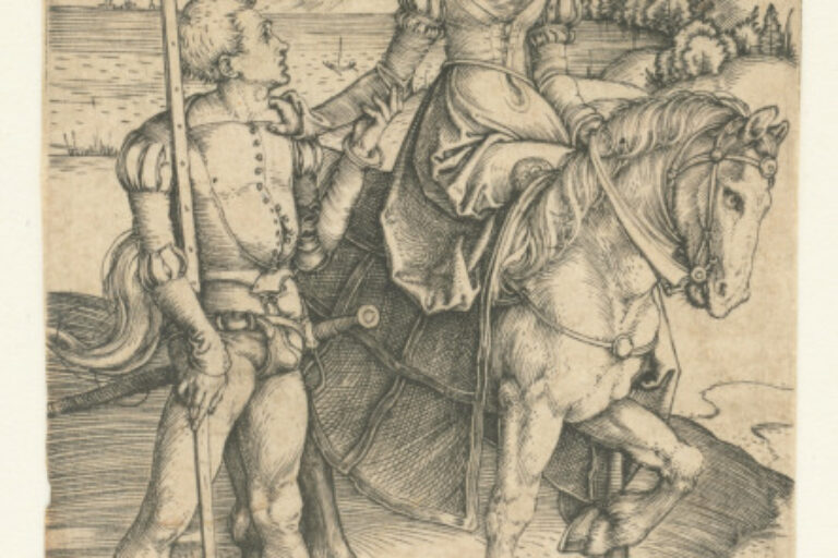 THE LADY RIDING WITH THE LANDSKNECHT