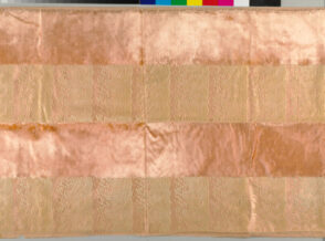 Plush Velvet Panel with Uncut Lace Motif