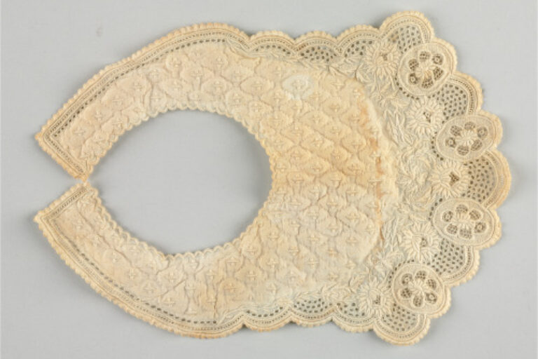 WHITEWORK CHRISTENING BIB