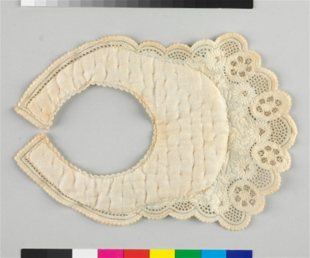 Whitework Christening Bib - Image 2