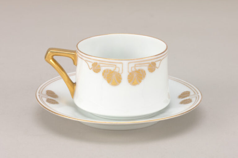 Vienna Secession Style Tea Cup and Saucer