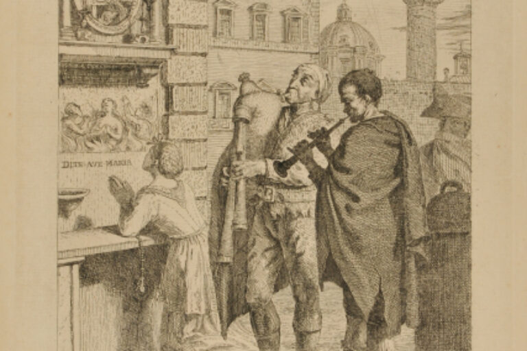 The Calabrian Shepherds Playing the Pastorale to the Infant Jesus on Christmas at Rome