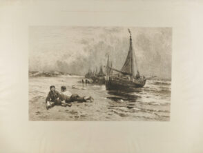 Fishing Boats Anchored on a Beach