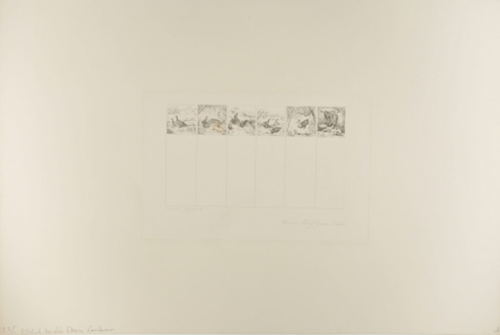 Woburn Abbey Game Card, Ducks, Pheasants and Rabbits