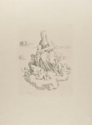 The Virgin and Child on Clouds, Surrounded by Angels