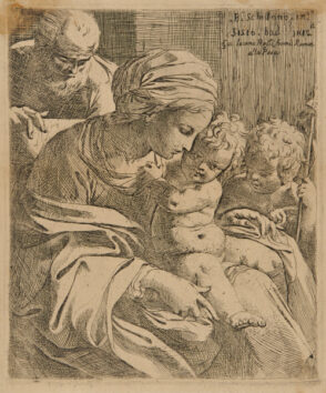 The Holy Family, with St. John