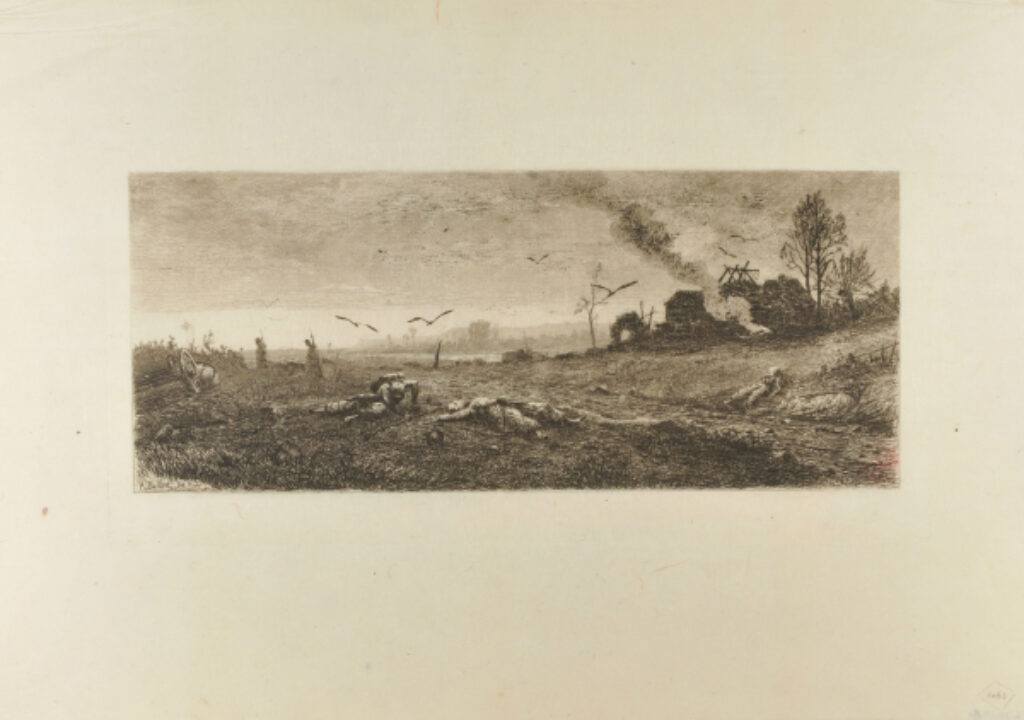 Champigny, petit jour 6 x 6 1870 (The battlefield of Champigny at down, Oct. 6,1870) - Image 2