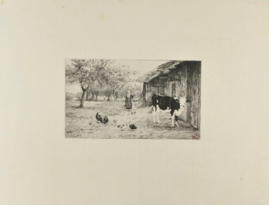 A Corner of the St. Simeon Farm at Honfleur - Image 2