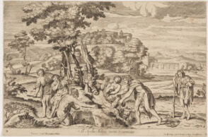 Apollo flaying Marsias