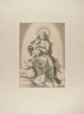 Virgin and Child on Clouds