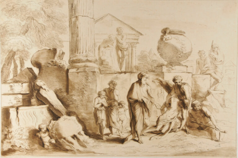 (Tobias burying his brothers at Nineveh)