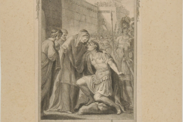 Coriolanus (Illustration for Act 2, scene 1, Shakespeare)