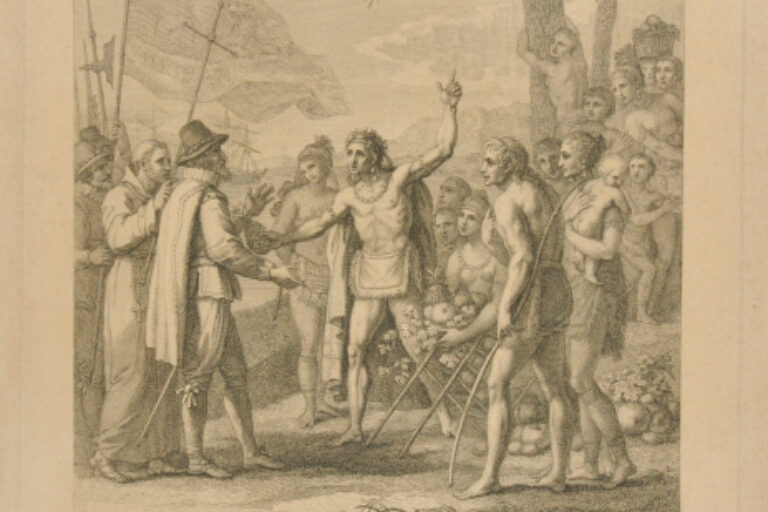 AN INDIAN CACIQUE OF THE ISLAND OF CUBA, ADDRESSING COLUMBUS/CONCERNING A FUTURE STATE