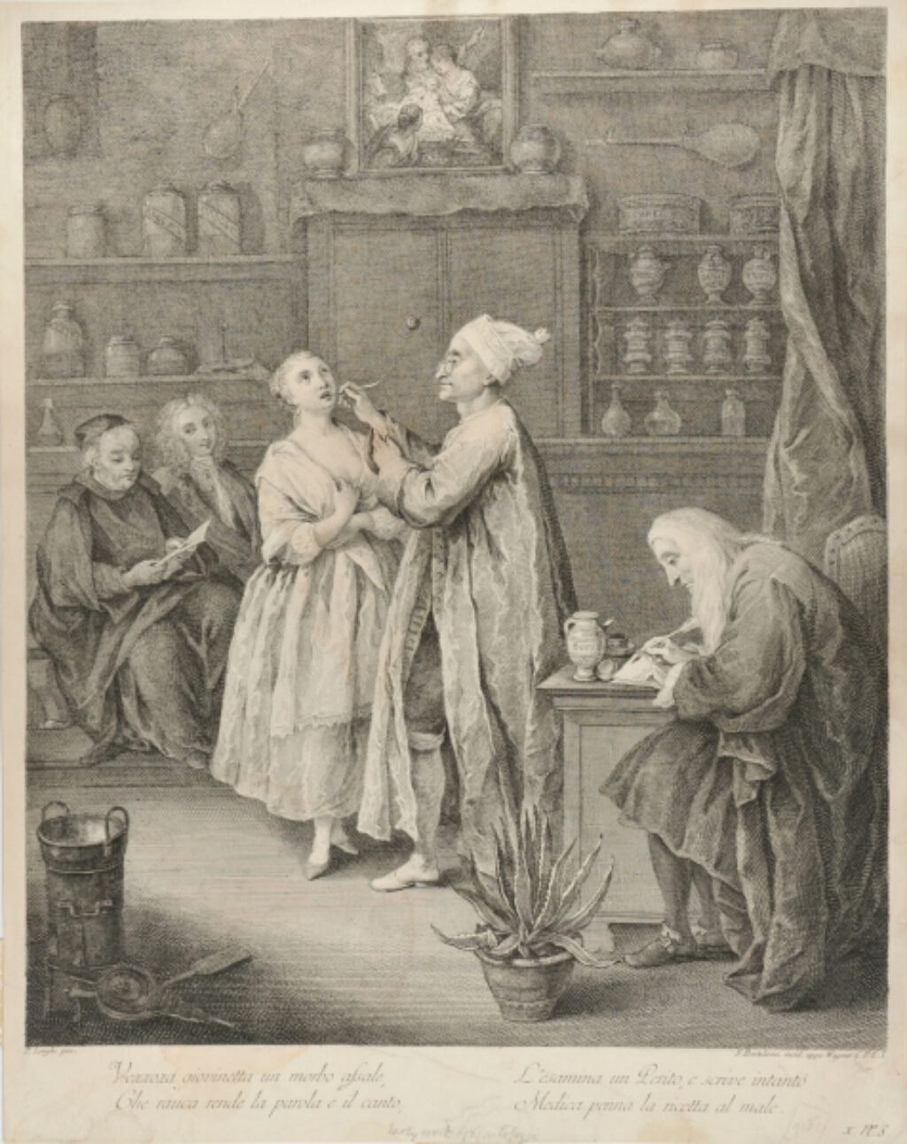 Vezzoza giovinetta un morbo assale . . . (The dentist)