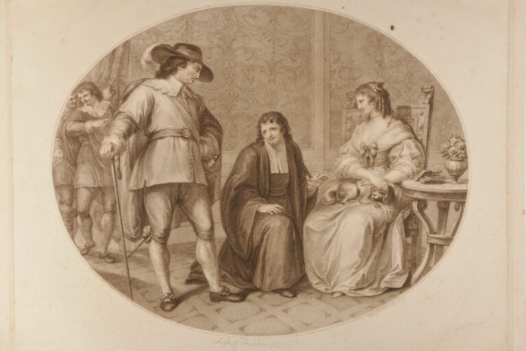 OLIVER CROMWELL DISCOVERING HIS CHAPLAIN ON HIS KNEES BEFORE HIS DAUGHTER