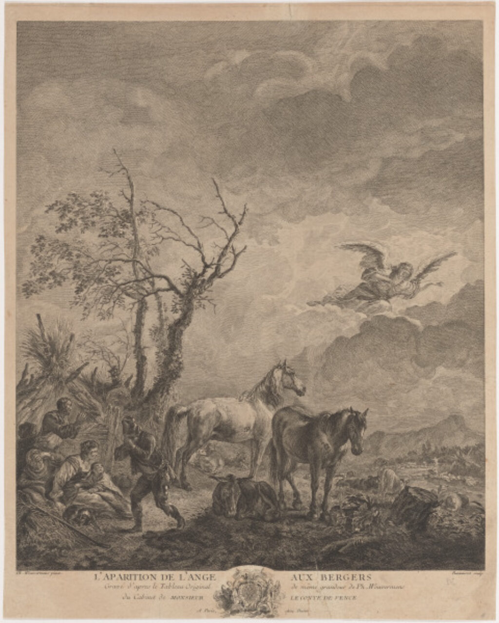 L’Aparition De L’Ange Aux Bergers (The Angel appears to the shepherds) - Image 1