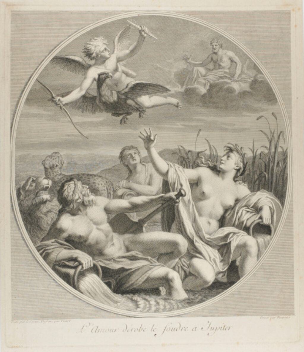 L’Amour dérobe le foudre a Jupiter (Cupid escaping wrath of Jupiter) - Image 2