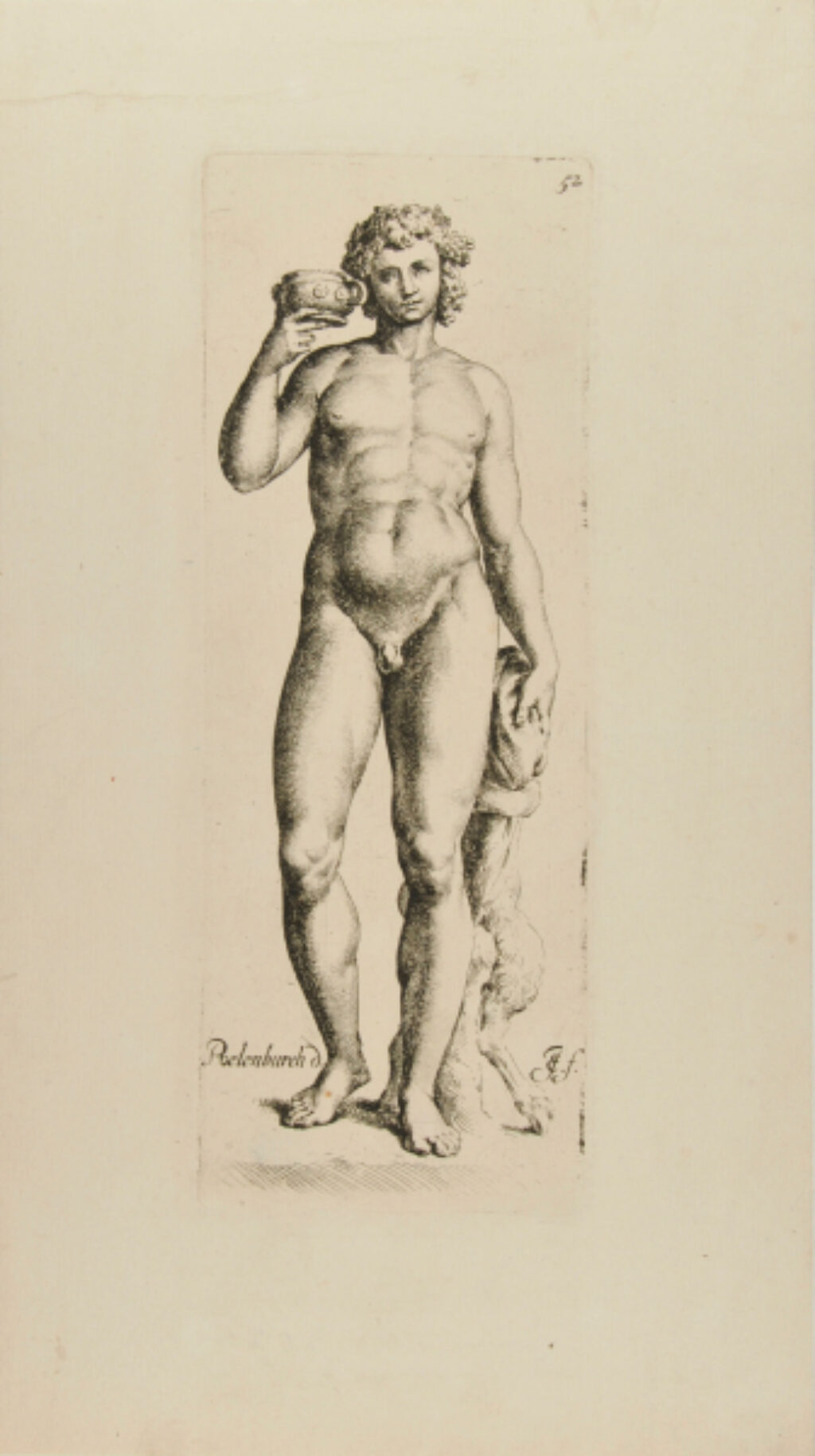 Bacchus with a Cup Raised in His Right Hand