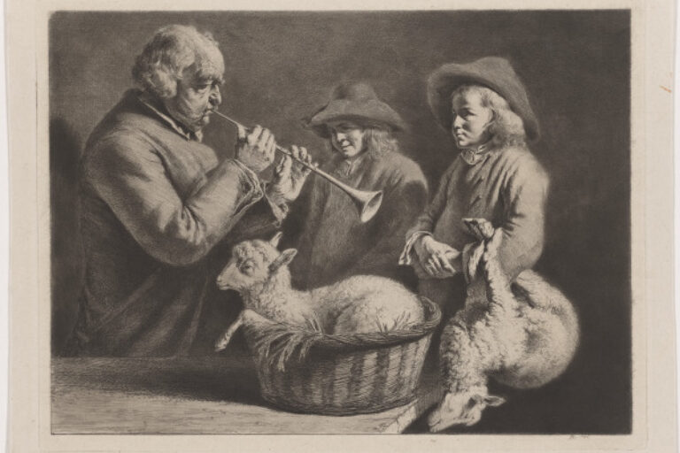 OLD MAN PLAYING ON THE HAUTBOY
