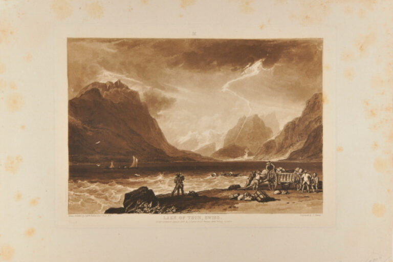 LAKE OF THUN, SWISS.