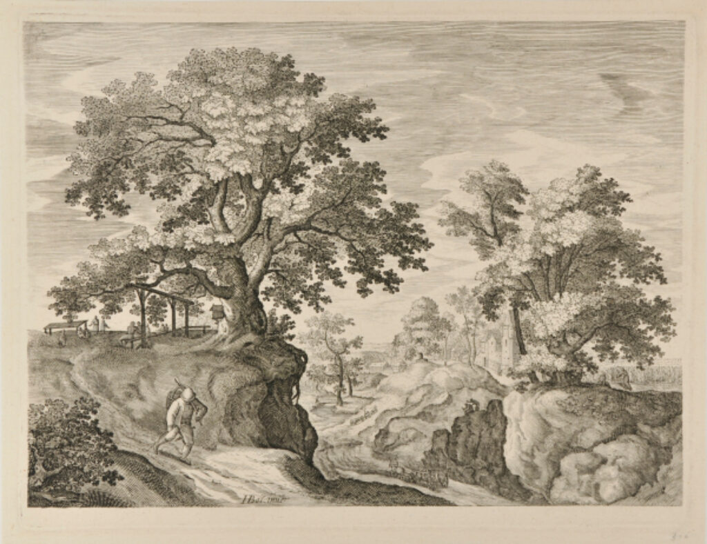 Landscape with Wayfarer at Left