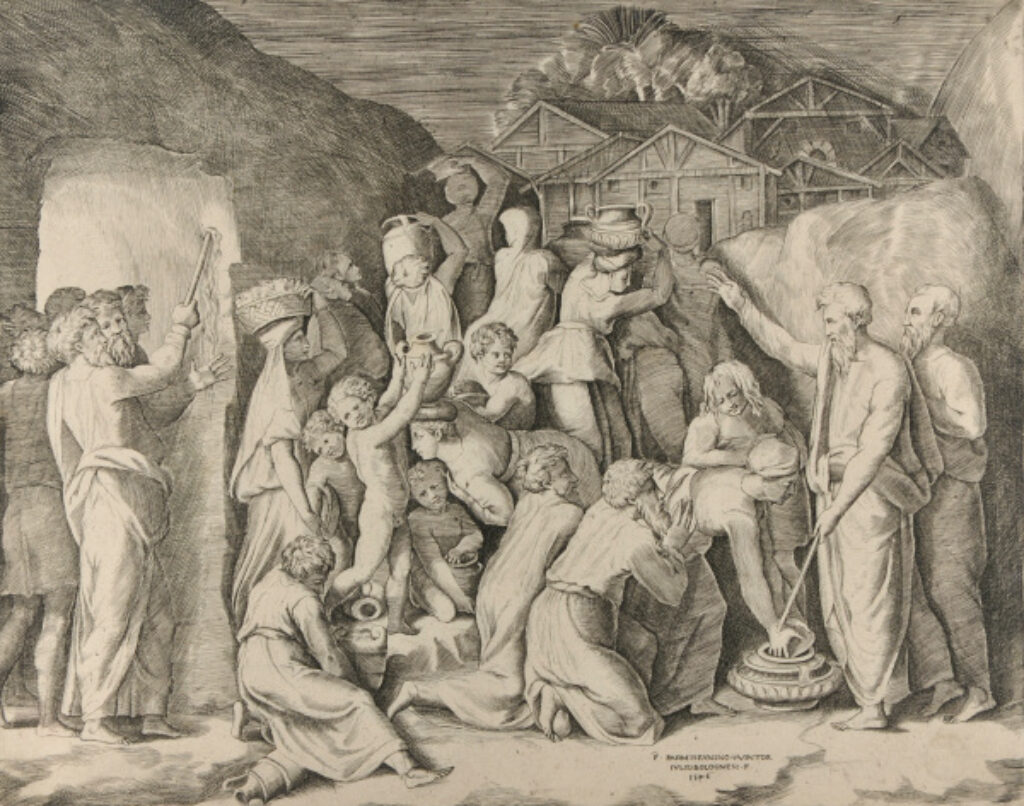 Moses Commanding the Hebrews to Gather Manna