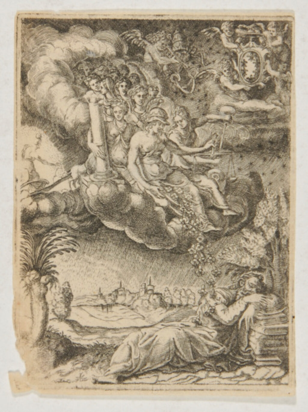 The Virtues Appearing to an Old Man Asleep