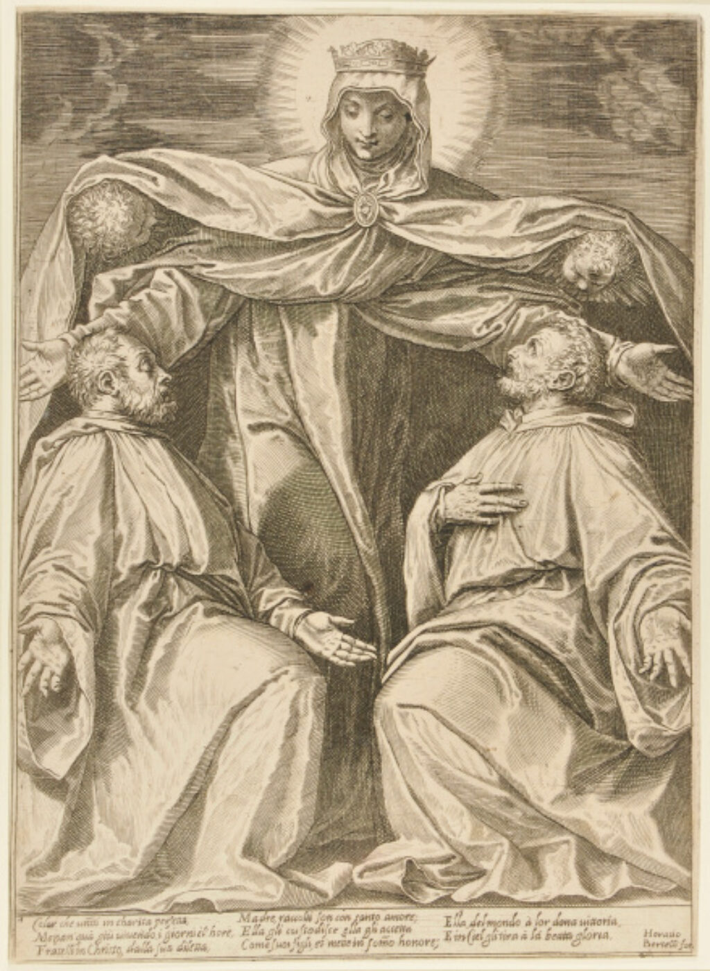 The Virgin Protecting Two Brethern