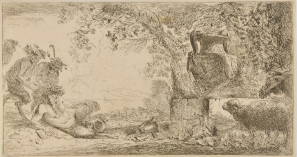 Pan on the Ground Opposite a Vase