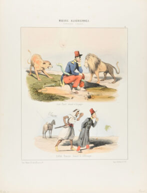 Soldat Francais Fuman le Schibouque, No. 11 of “Moeurs Algeriennes”