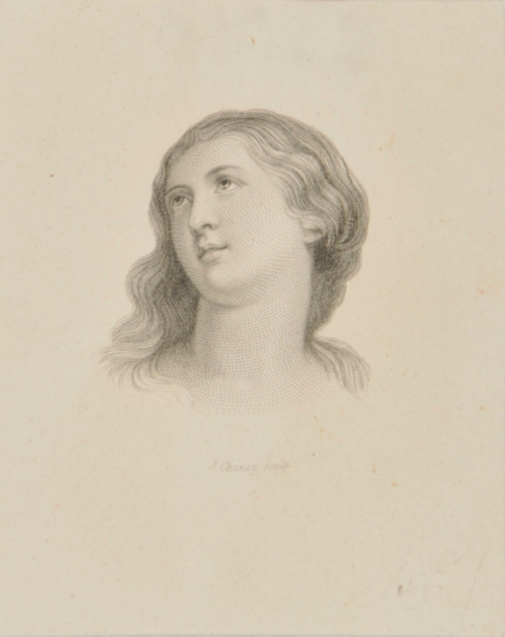 Title Vignette (Head of woman looking up).