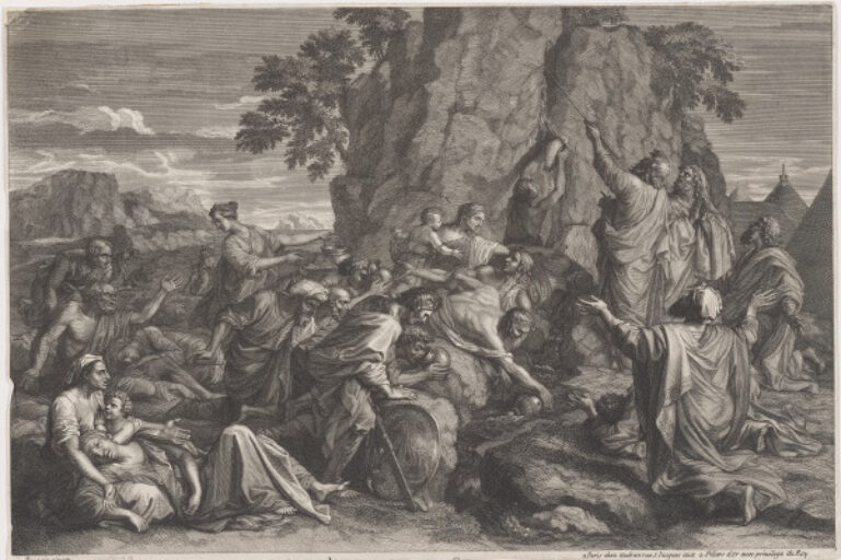 MOSES STRIKING THE ROCK