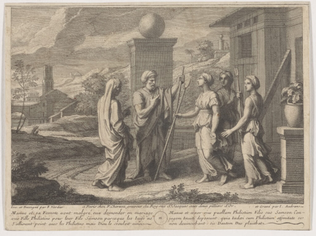 Manoah and his Wife Seek a Philistine Wife for their Son Samson - Image 1