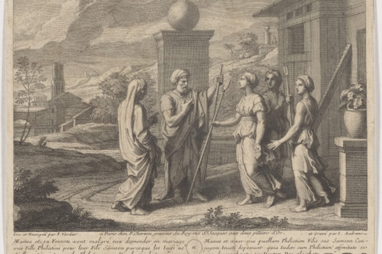 MANOAH AND HIS WIFE SEEK A PHILISTINE WIFE FOR THEIR SON SAMSON