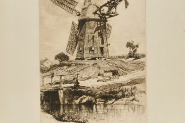 AN OLD MILL AT WAINSDOTTE, L.I.